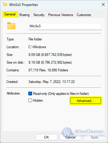 How to Release the Space of C Drive by Compressing the WinSxS Folder