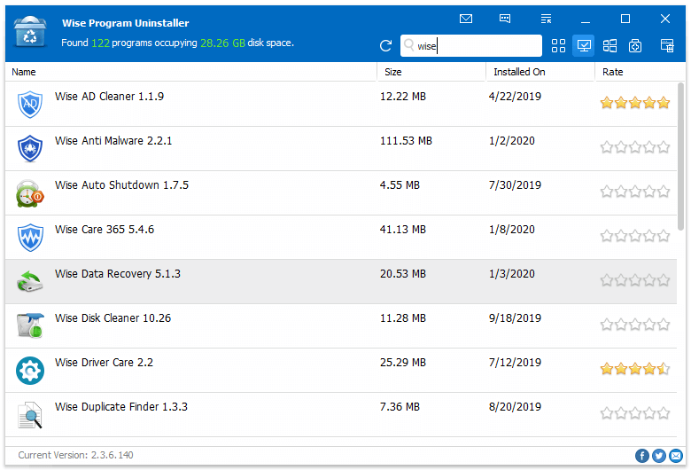 Wise Program Uninstaller