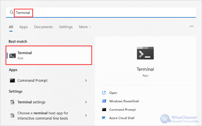 How to Open Terminal in Windows 11