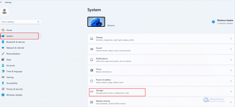  select Storage