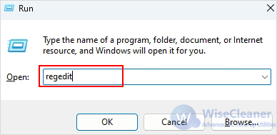 open the Run dialog