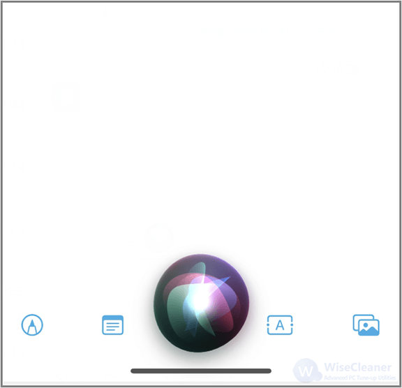 Ask Siri to take a screenshot. 