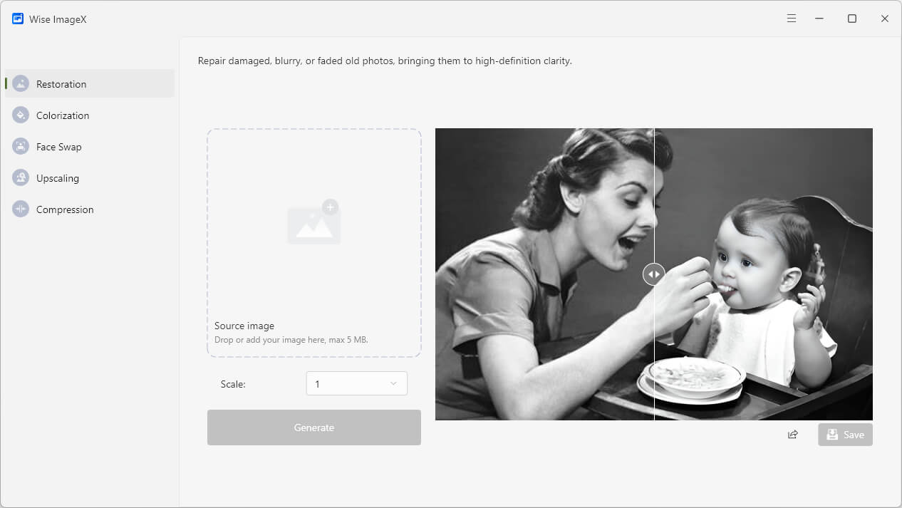 Wise ImageX Repair Old Photos